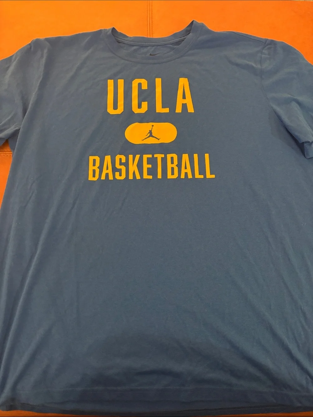 Jordan UCLA Basketball Short Sleeve Tee in Blue and Gold